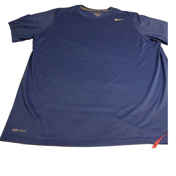 Men's Nike Dri-Fit Short Sleeved Pullover Shirt Royal Blue Size XL Extra-Large - Picture 7 of 9